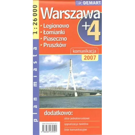 Warszawa +4 Plan Miasta 1:27 500