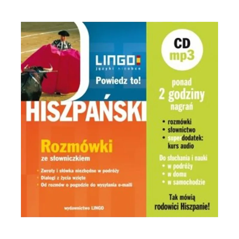 Hiszpański. Powiedz to! Rozmówki  CD MP3 Justyna Jannasz