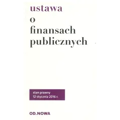 USTAWA O FINANSACH PUBLICZNYCH - od.nowa