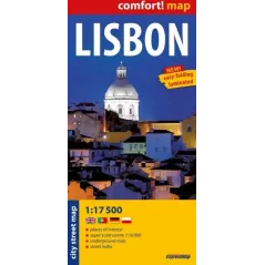 Lisbon plan miasta 1:17 500 laminat. MIDI