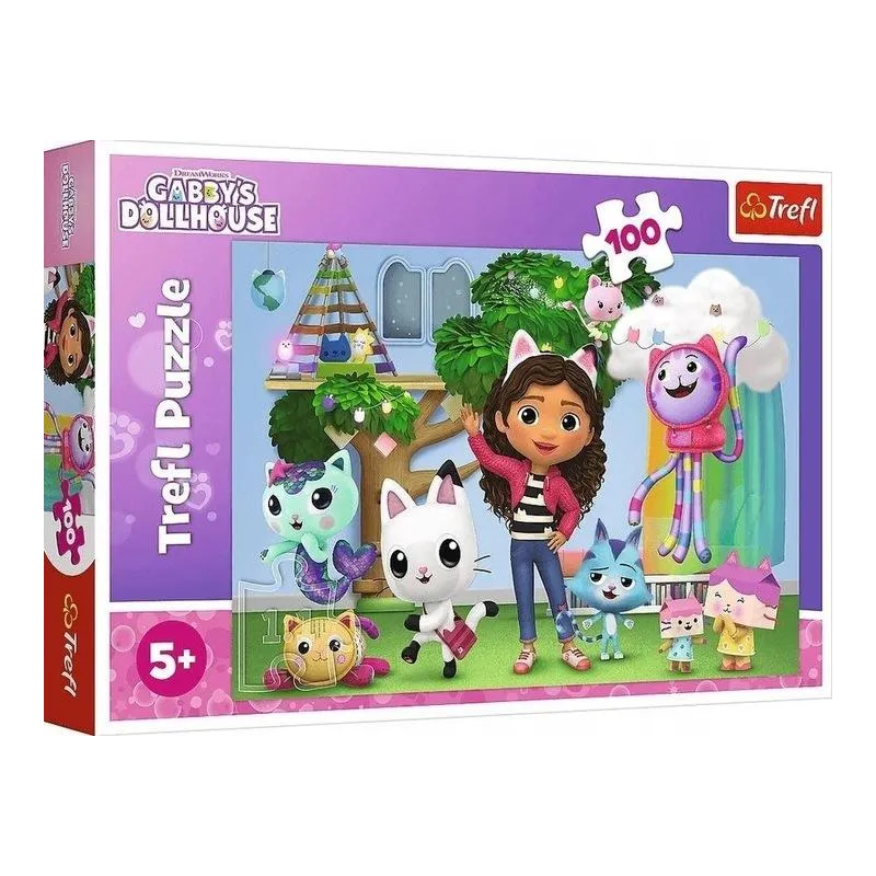 KOCI DOMEK GABI PUZZLE 100 ELEMENTÓW TREFL 5+