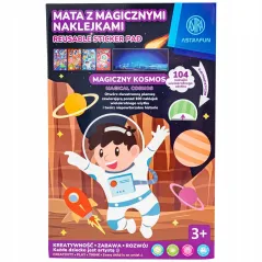 MATA Z MAGICZNYMI NAKLEJKAMI ASTRONAUTA ASTRA 3+