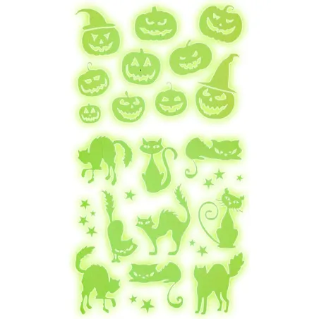 NAKLEJKI ŚWIECĄCE W CIEMNOŚCI HALLOWEEN
