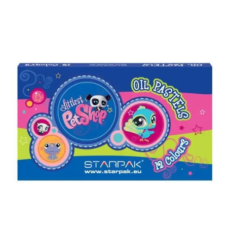 PASTELE OLEJNE 12 KOLORÓW  LITTLEST PET SHOP