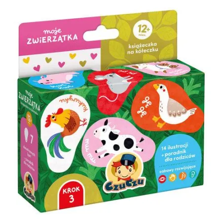 Czuczu Moje Zwierzątka. Książeczka Na Kółeczku Dla Dzieci 12M+ Czuczu Moje Zwierzątka. Książeczka Na Kółeczku Dla Dzieci 12M+