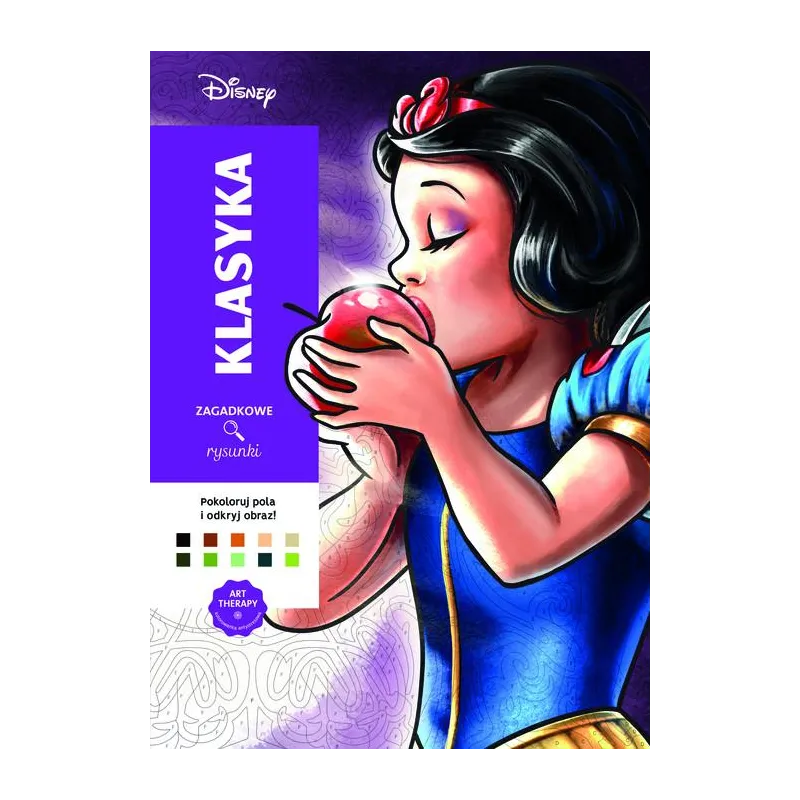 DISNEY KLASYKA ZAGADKOWE RYSUNKI. ART THERAPY KOLOROWANKA ANTYSTRESOWA