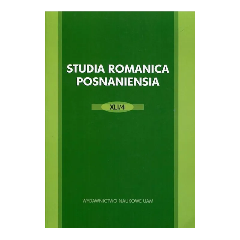 STUDIA ROMANICA POSNANIENSIA - Wydawnictwo Naukowe UAM