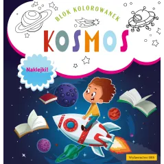KOSMOS. BLOK KOLOROWANEK Z NAKLEJKAMI