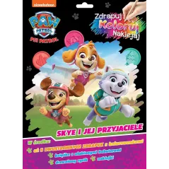 Skye i jej przyjaciele. Psi Patrol. Zdrapuj koloruj naklejaj