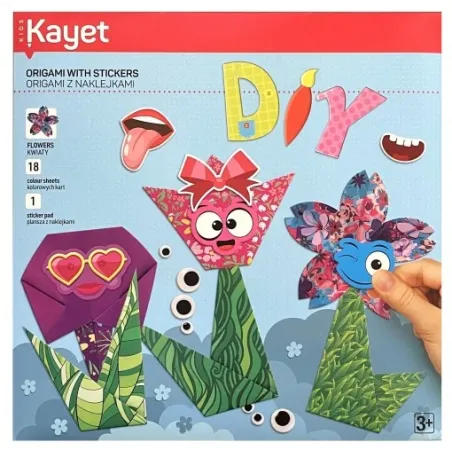 Origami Z Naklejkami Zestaw Kreatywny 3+