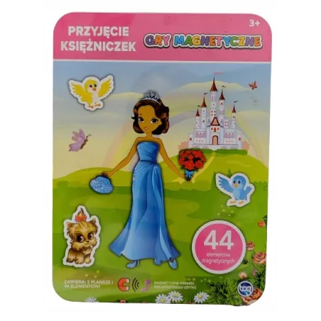 PRZYJĘCIE KSIĘŻNICZEK GRA MAGNETYCZNA 3+