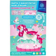 MATA Z MAGICZNYMI NAKLEJKAMI JEDNOROŻCE ASTRA 3+