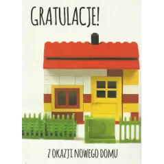KARNET OKOLICZNOŚCIOWY GRATULACJE! Z OKAZJI NOWEGO DOMU