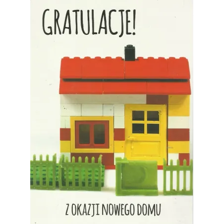 Karnet Okolicznościowy Gratulacje! Z Okazji Nowego Domu Karnet Okolicznościowy Gratulacje! Z Okazji Nowego Domu