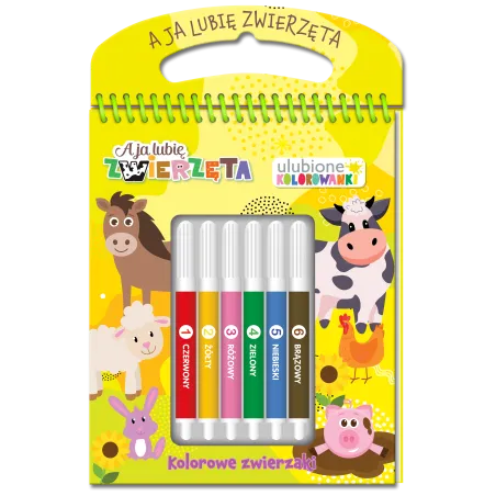 A JA LUBIĘ ZWIERZĘTA. KOLOROWE ZWIERZAKI. ULUBIONE KOLOROWANKI