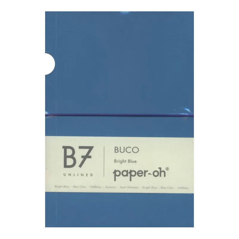 NOTATNIK GŁADKI PAPER OH NIEBIESKI B7