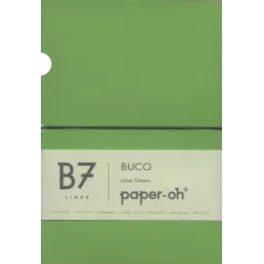 NOTATNIK W LINIĘ PAPER OH ZIELONY B7