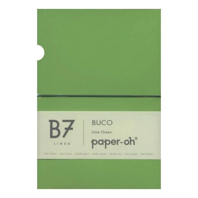 NOTATNIK W LINIĘ PAPER OH ZIELONY B7