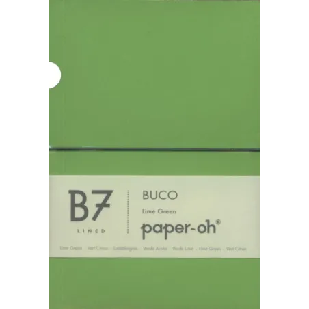 NOTATNIK W LINIĘ PAPER OH ZIELONY B7