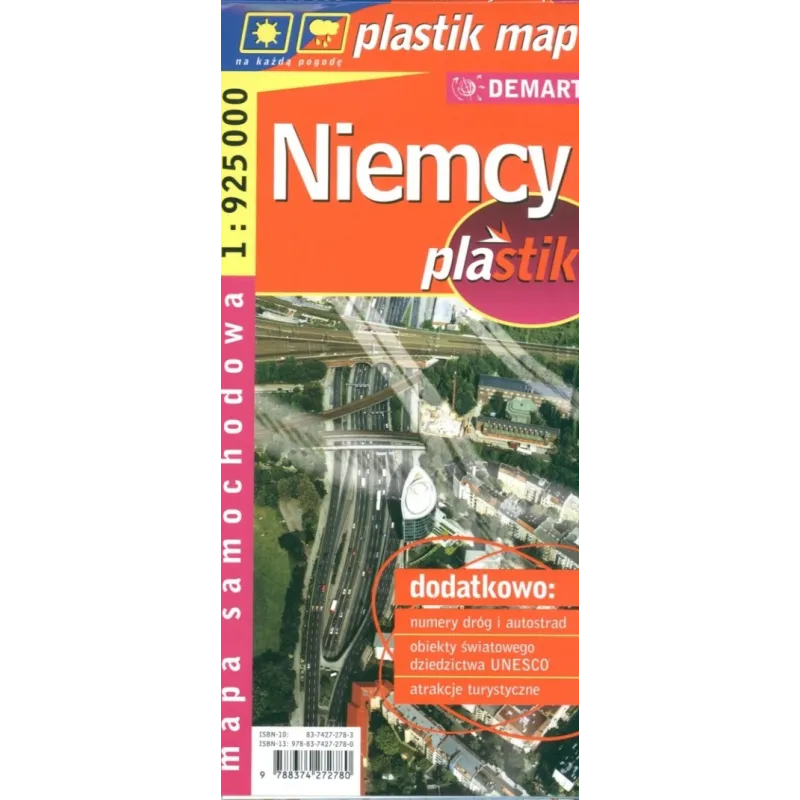 NIEMCY MAPA SAMOCHODOWA