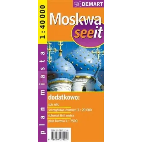 Moskwa Plan Miasta 1:40 000