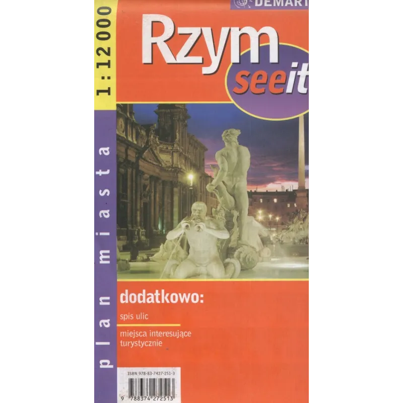 RZYM PLAN MIASTA 1:12 000 SEEIT