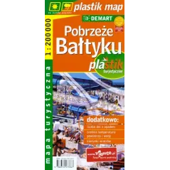 POBRZEŻE BAŁTYKU LAMINOWANA MAPA TURYSTYCZNA 1:200 000