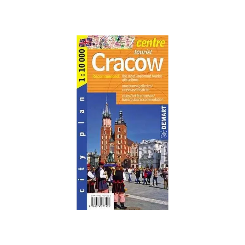 KRAKÓW CENTRUM. PLAN MIASTA WERSJA ANGLOJĘZYCZNA