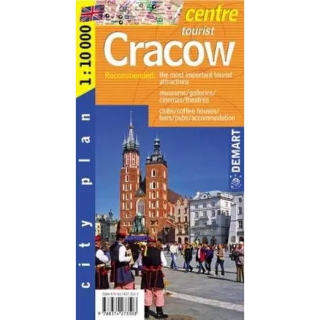 KRAKÓW CENTRUM. PLAN MIASTA WERSJA ANGLOJĘZYCZNA