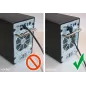 Kabel Sieciowy Patchcord Cat 6A Rj45 90°/Rj45 3M Czarny U/Utp Goobay
