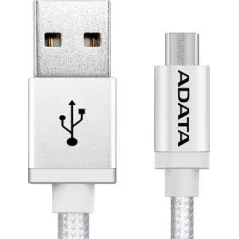 ADATA KABEL USB-A MICRO USB 1M SREBRNY AMUCAL-100CMK-CSV
