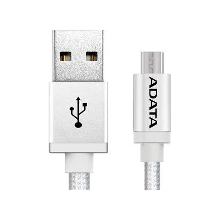 ADATA KABEL USB-A MICRO USB 1M SREBRNY AMUCAL-100CMK-CSV