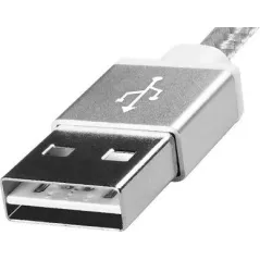 Adata Kabel Usb-A Micro Usb 1M Srebrny Amucal-100Cmk-Csv