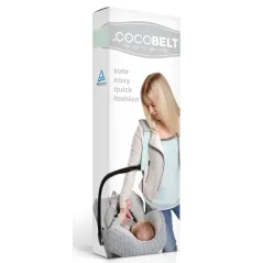 COCOBELT PAS DO NOSZENIA FOTELIKA SAMOCHODOWEGO MIĘTOWY Z PODKŁADKĄ ANTYPOŚLIZGOWĄ