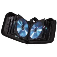 POKROWIEC ETUI NA 32 PŁYTY CD DVD BLU-RAY WALLET CZARNY HAMA