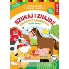 NA WSI. SZUKAJ I ZNAJDŹ. KOLOROWE ŁAMIGŁÓWKI 3+ II GATUNEK