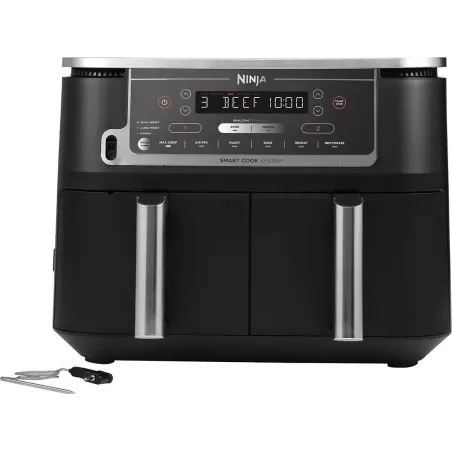 FRYTKOWNICA BEZTŁUSZCZOWA AIR FRYER Z PODWÓJNYM KOSZEM I TERMOMETREM NINJA AF451EU XXL