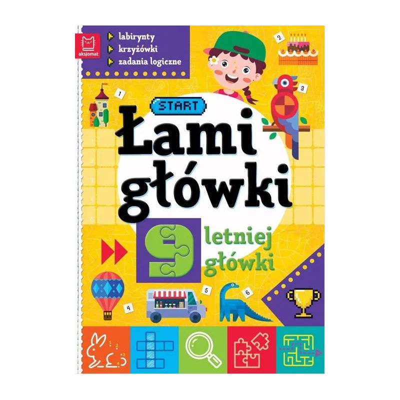 ŁAMIGŁÓWKI 9LETNIEJ GŁÓWKI LABIRYNTY KRZYŻÓWKI ZADANIA LOGICZNE