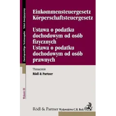 USTAWA O PODATKU DOCHODOWYM OD OSÓB FIZYCZNYCH USTAWA O PODATKU DOCHODOWYM OD OSÓB PRAWNYCH - C.H. Beck