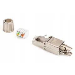 ZŁĄCZE WTYK RJ45 CAT 6A STP BEZNARZĘDZIOWE POE++ 10GB DIGITUS