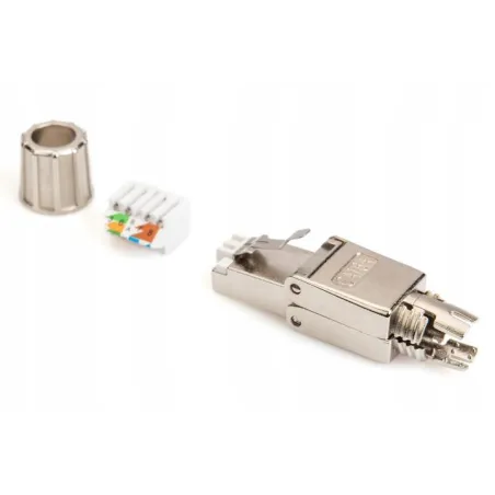ZŁĄCZE WTYK RJ45 CAT 6A STP BEZNARZĘDZIOWE POE++ 10GB DIGITUS