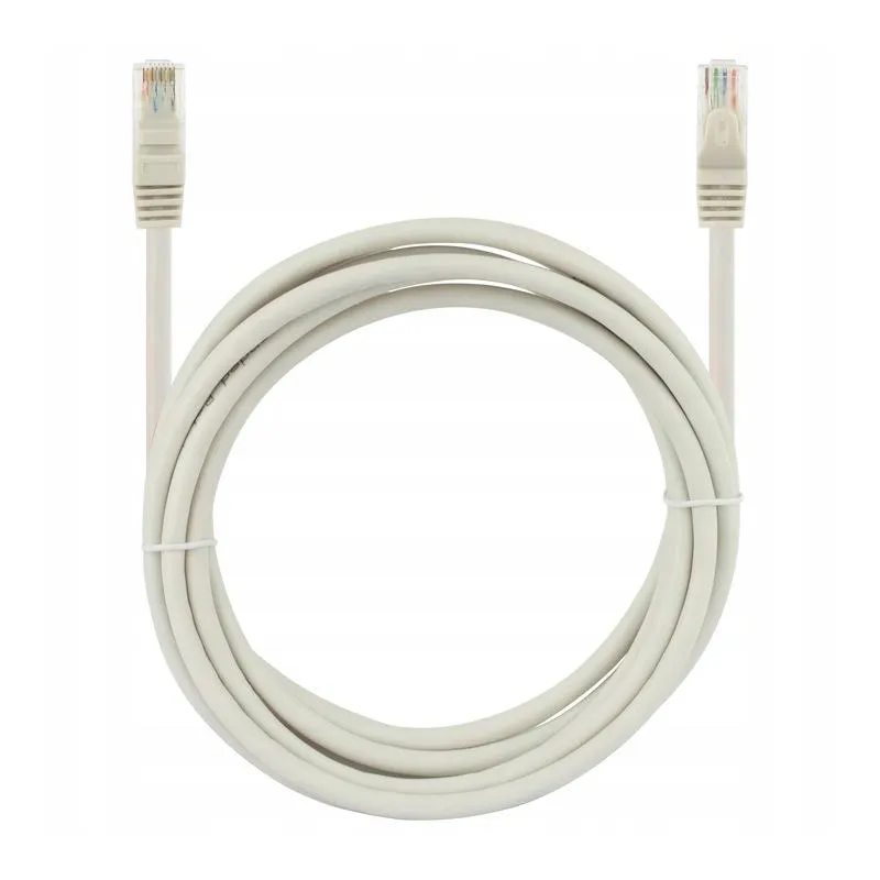 KABEL SIECIOWY LAN PATCHCORD NEKU UTP 5E 0,5M SZARY RJ45-RJ45