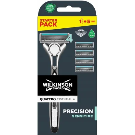 Maszynka Do Golenia Wilkinson Quattro Sensitive + 5 Wkładów