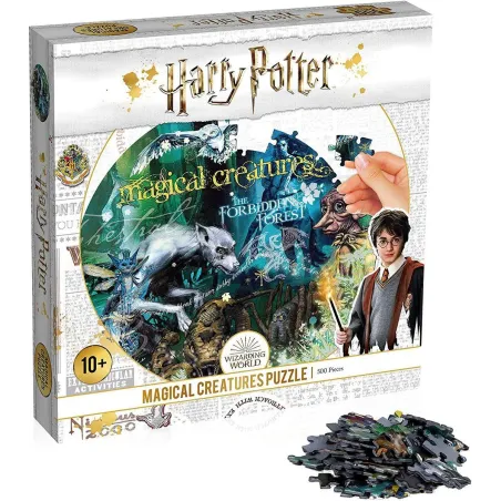 HARRY POTTER PUZZLE OKRĄGŁE 500 ELEMENTÓW MAGICAL CREATURES 10+