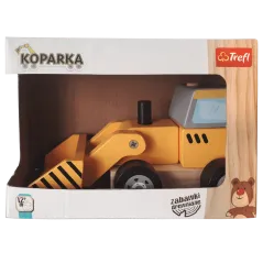 KOPARKA DREWNIANA Z RUCHOMYMI ELEMENTAM KOORDYNACJA I CHWYTANIE TREFL 12M+