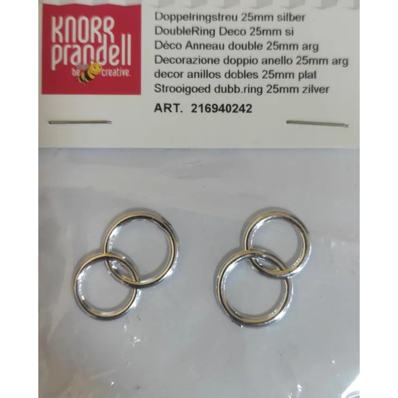 OBRĄCZKI SREBRNE APLIKACJE DEKORACYJNE 2 SZTUKI - Knorr Prandell
