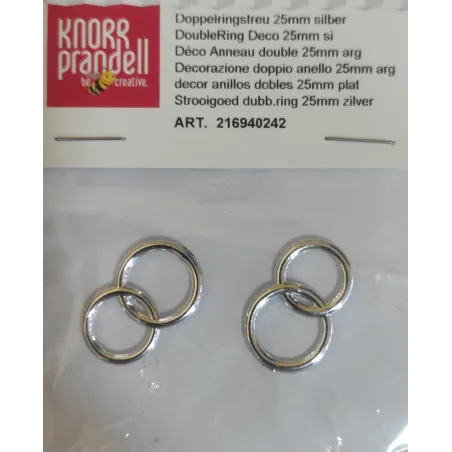OBRĄCZKI SREBRNE APLIKACJE DEKORACYJNE 2 SZTUKI - Knorr Prandell