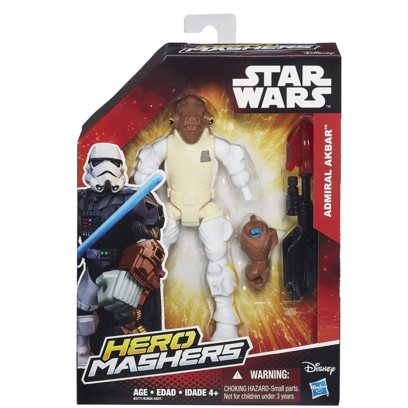 STAR WARS HERO MASHERS FIGURKA ADMIRAL AKBAR 4+ - Hasbro