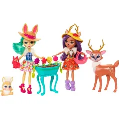 Enchantimals Garden Magic Lalka + Zwierzątko + Akcesoria 4+