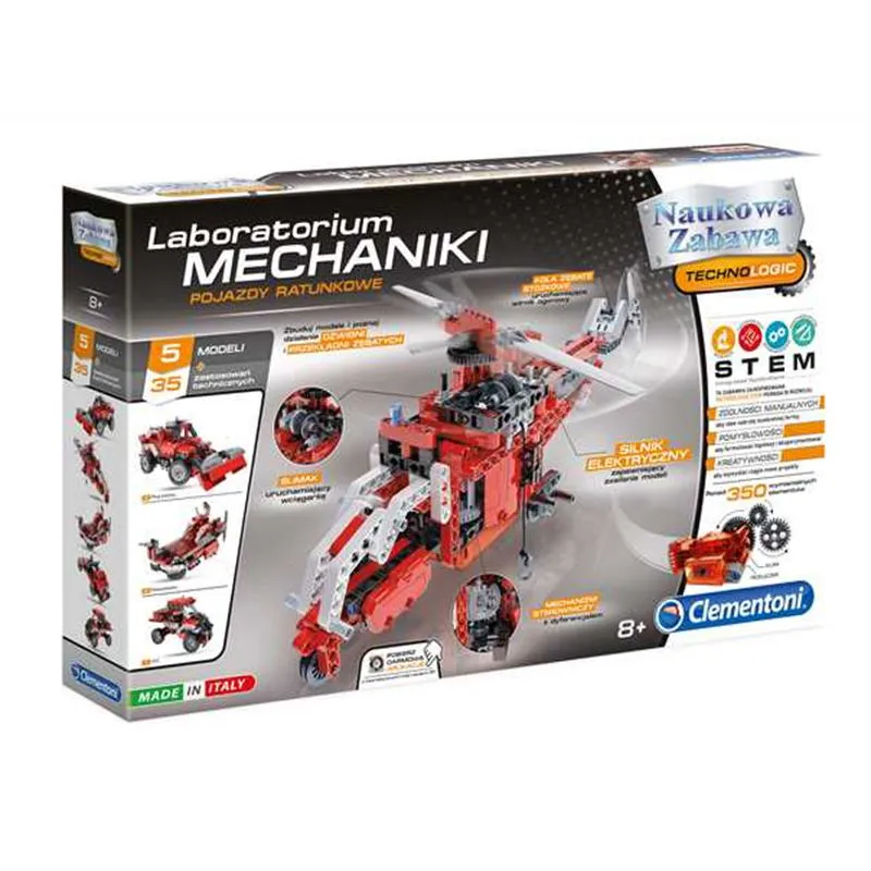 POJAZDY RATUNKOWE LABORATORIUM MECHANIKI, KLOCKI KONSTRUKCYJNE 8+